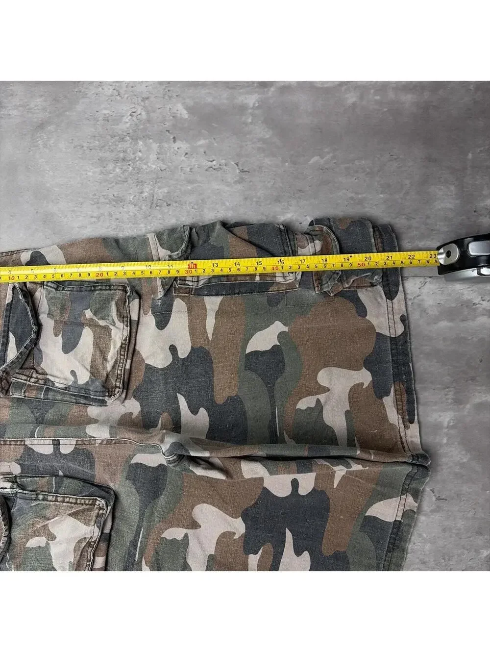 Y2K Camo OTB Grunge Gothic Baggy Cargo Skater Shorts